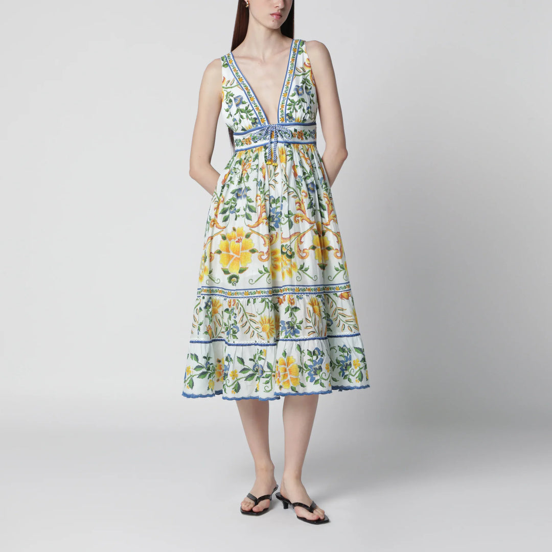 FARM Rio - Emily Floral Tapestry midi dress Brand Apparel & Accessories XS