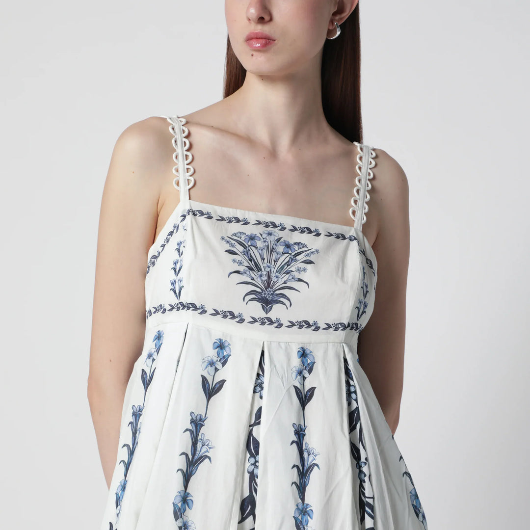 FARM Rio - Off-White Flowers Arch Pleats maxi dress Brand Apparel &amp; Accessories