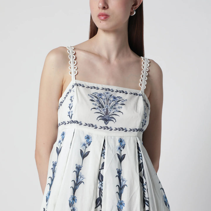 FARM Rio - Off-White Flowers Arch Pleats maxi dress Brand Apparel &amp; Accessories