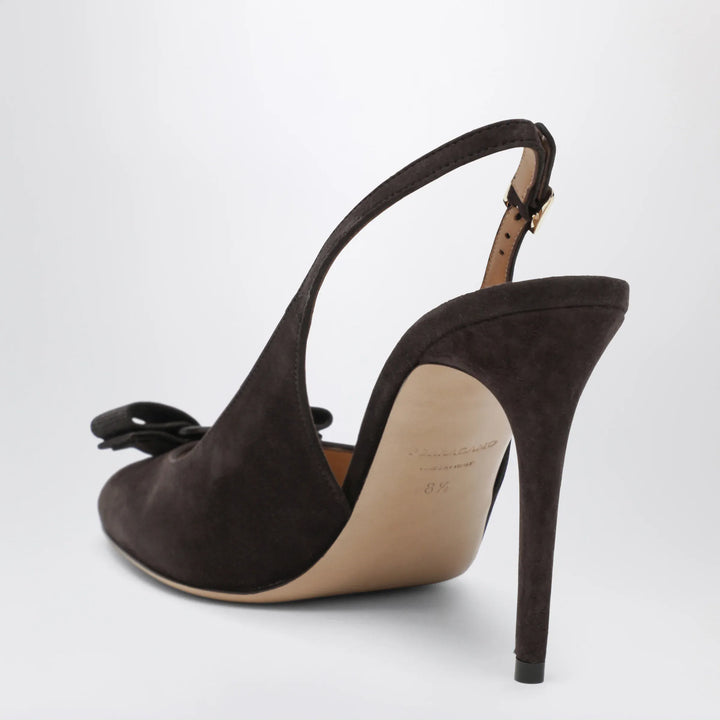 Ferragamo - Vara bow slingbacks Dark Brown Brand Apparel &amp; Accessories