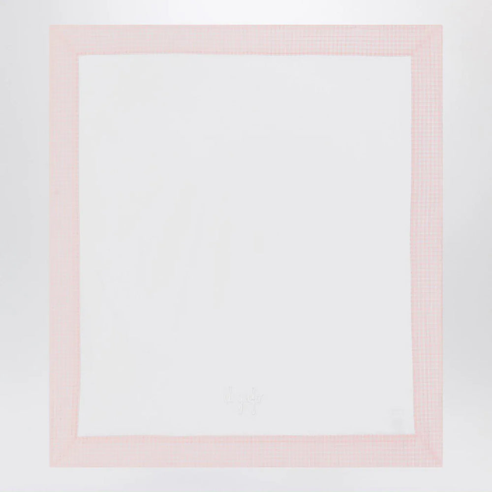 Il Gufo - White cover with pink seersucker border Brand Apparel & Accessories TU