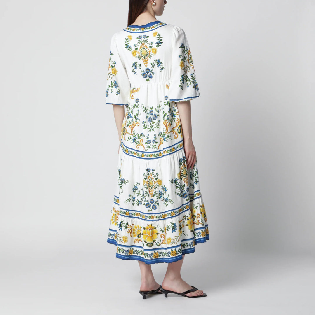 FARM Rio - Emily Floral Tapestry drawstring midi dress Brand Apparel &amp; Accessories > Jewelry