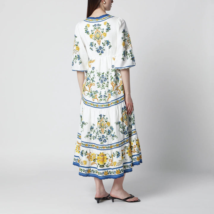FARM Rio - Emily Floral Tapestry drawstring midi dress Brand Apparel &amp; Accessories > Jewelry