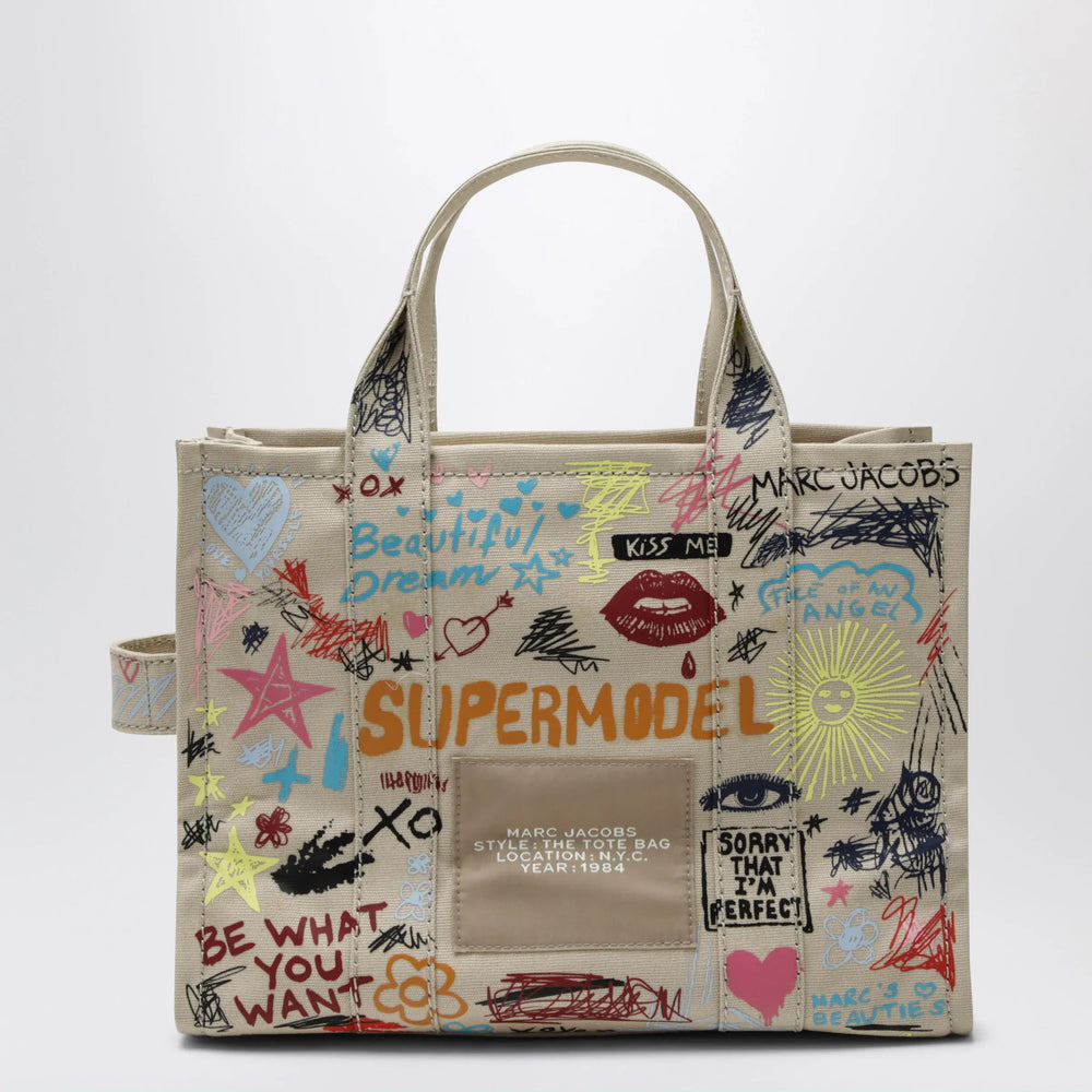 Marc Jacobs - The Tote Bag medium beige with punk lettering Brand Apparel & Accessories > Jewelry TU