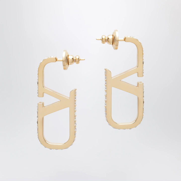 Valentino Garavani - Gold-tone VLogo Signature earrings with Swarovski crystals Brand Apparel &amp; Accessories > Jewelry