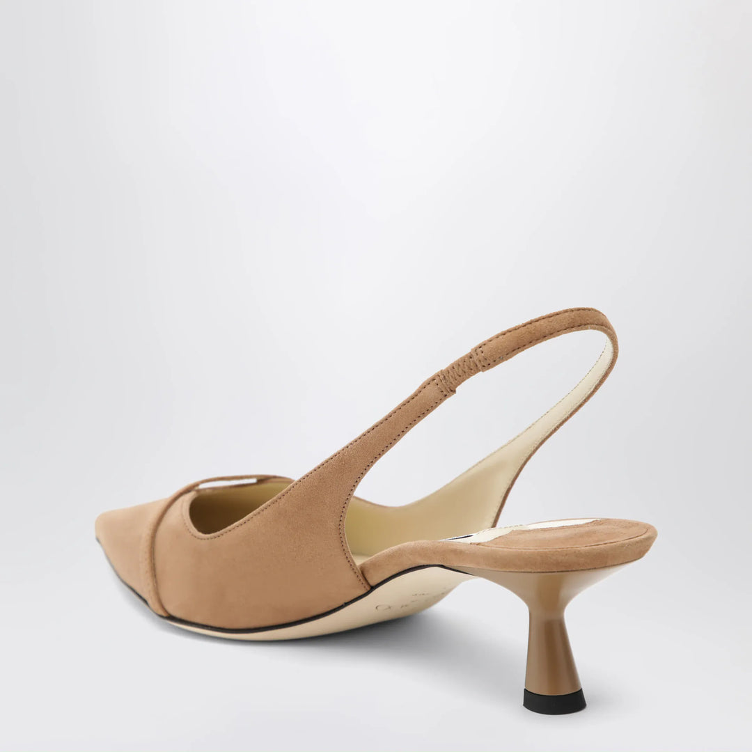 Jimmy Choo - Amita 45 slingbacks in toffee suede Brand Apparel &amp; Accessories