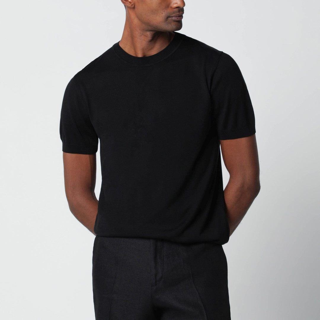 Apparel & Accessories Lardini - Black wool-blend knit Brand