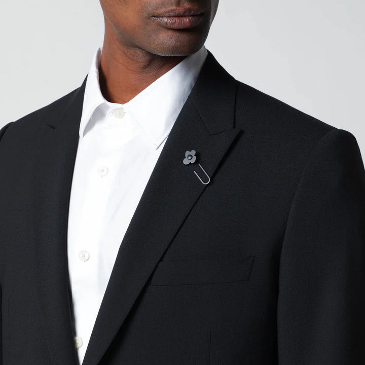 Lardini - Blue single-breasted wool-blend suit Brand Apparel &amp; Accessories