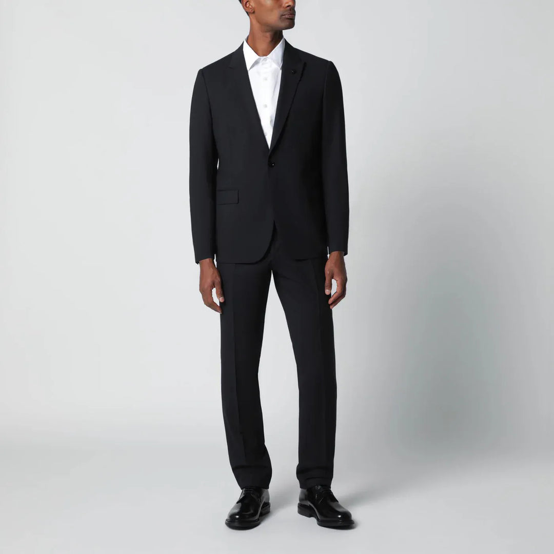 Lardini - Blue single-breasted wool-blend suit Brand Apparel &amp; Accessories 48 IT