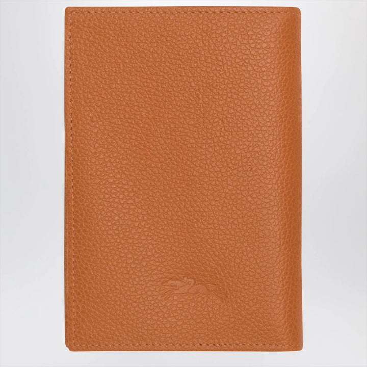Longchamp - Le Foulonné amber-coloured passport case Brand Apparel &amp; Accessories TU