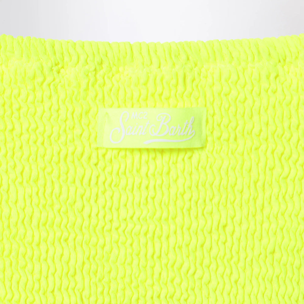 MC2 Saint Barth - Baker bikini in neon yellow crinkle fabric Brand Apparel & Accessories