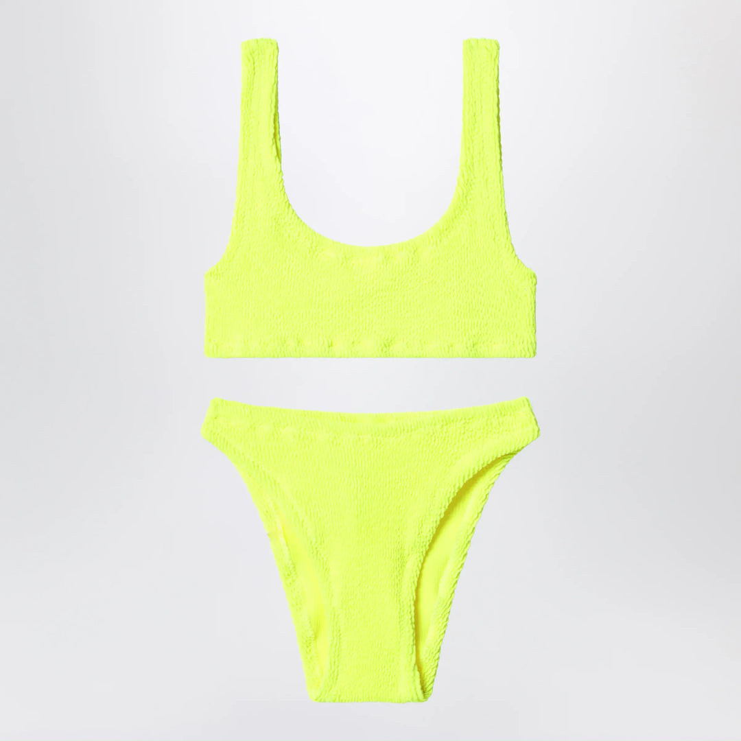 MC2 Saint Barth - Baker bikini in neon yellow crinkle fabric Brand Apparel & Accessories 6/10