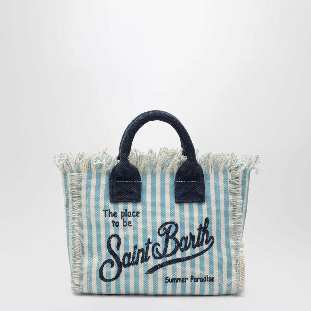 MC2 Saint Barth - Colette striped white/light blue bag Brand Apparel & Accessories TU