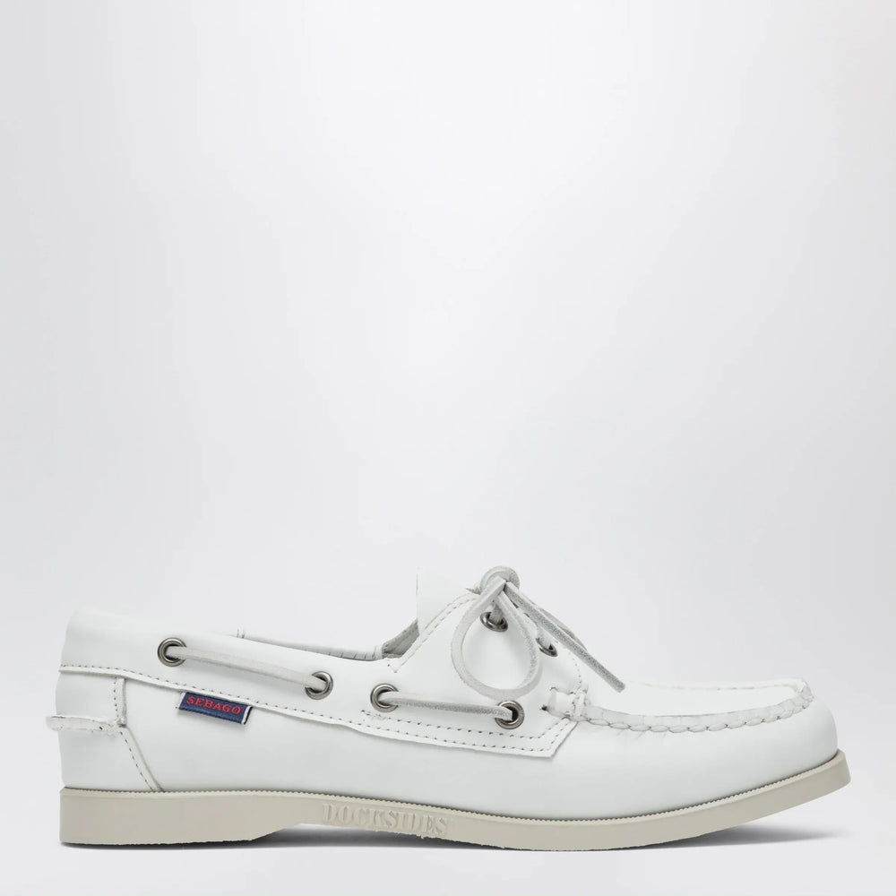 Sebago - Portland women's boat shoes in leather, white Brand Apparel & Accessories 6,5 US