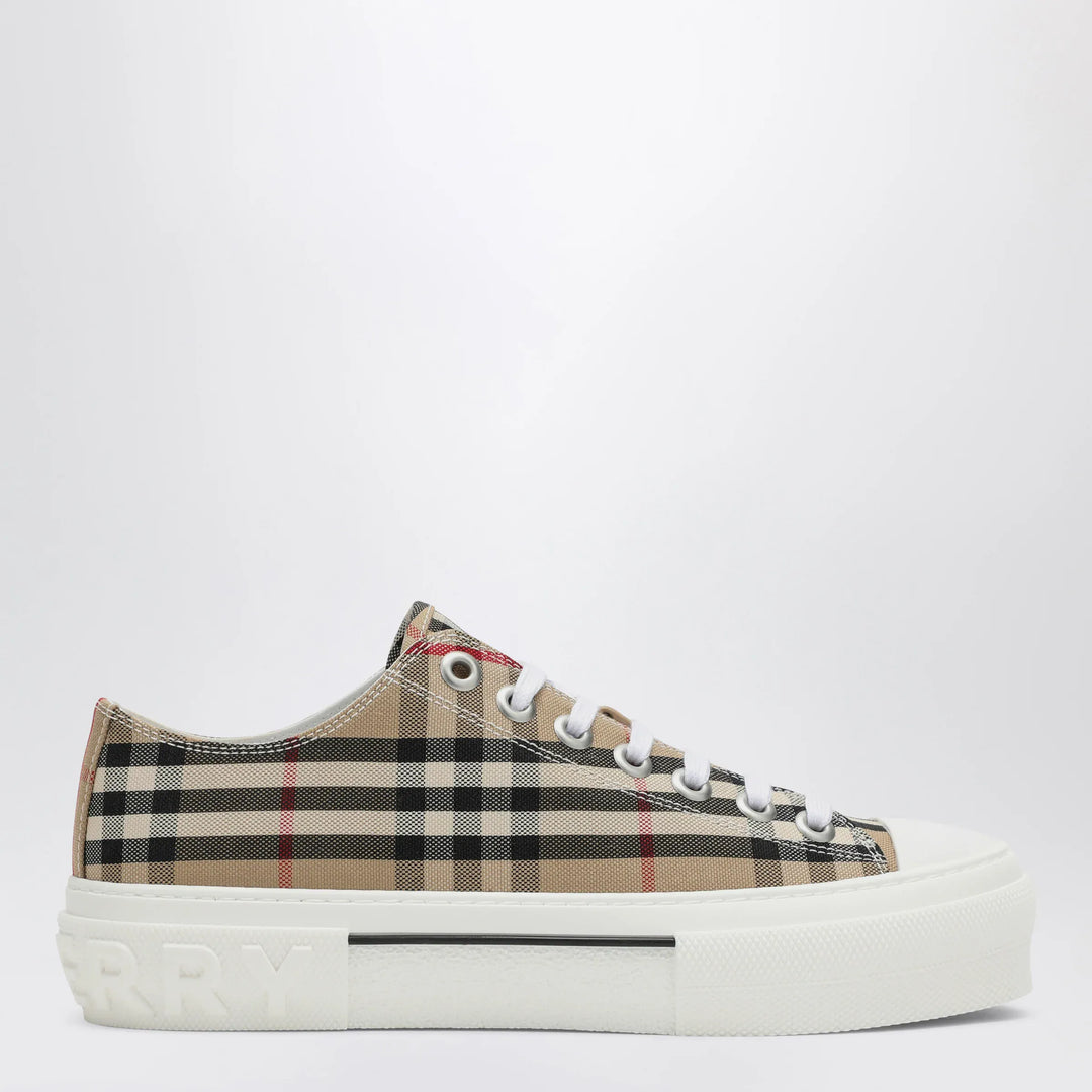Burberry - Vintage Check Beige Sneakers Brand Apparel &amp; Accessories > Shoes