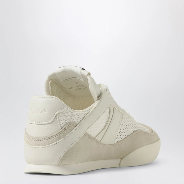 Chloé - Chloé Kick Sneakers Cloudy Cream in mesh and leather Brand Apparel &amp; Accessories > Shoes 39 IT