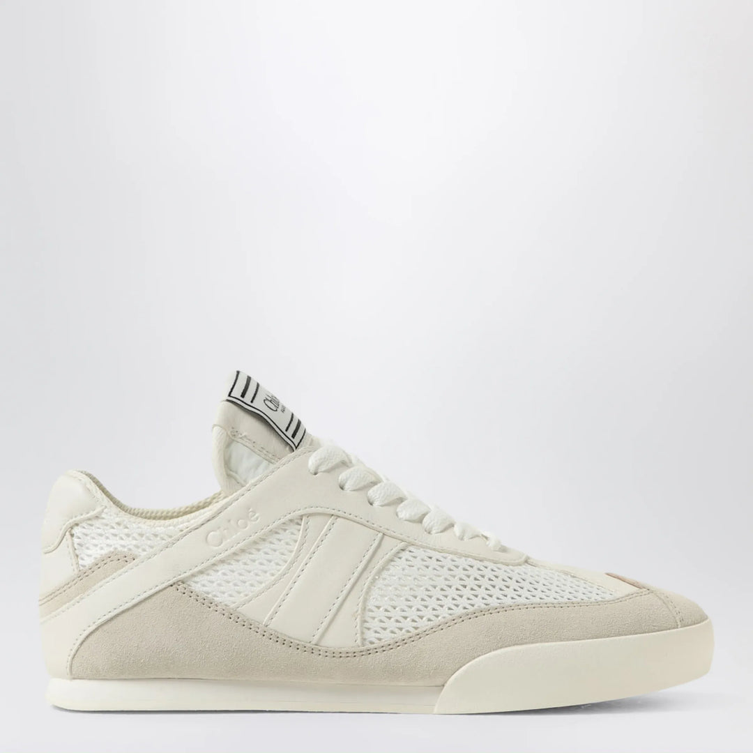 Chloé - Chloé Kick Sneakers Cloudy Cream in mesh and leather Brand Apparel & Accessories > Shoes 39 IT
