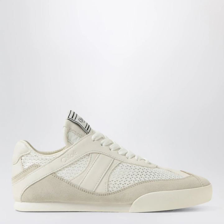 Chloé - Chloé Kick Sneakers Cloudy Cream in mesh and leather Brand Apparel &amp; Accessories > Shoes 39 IT