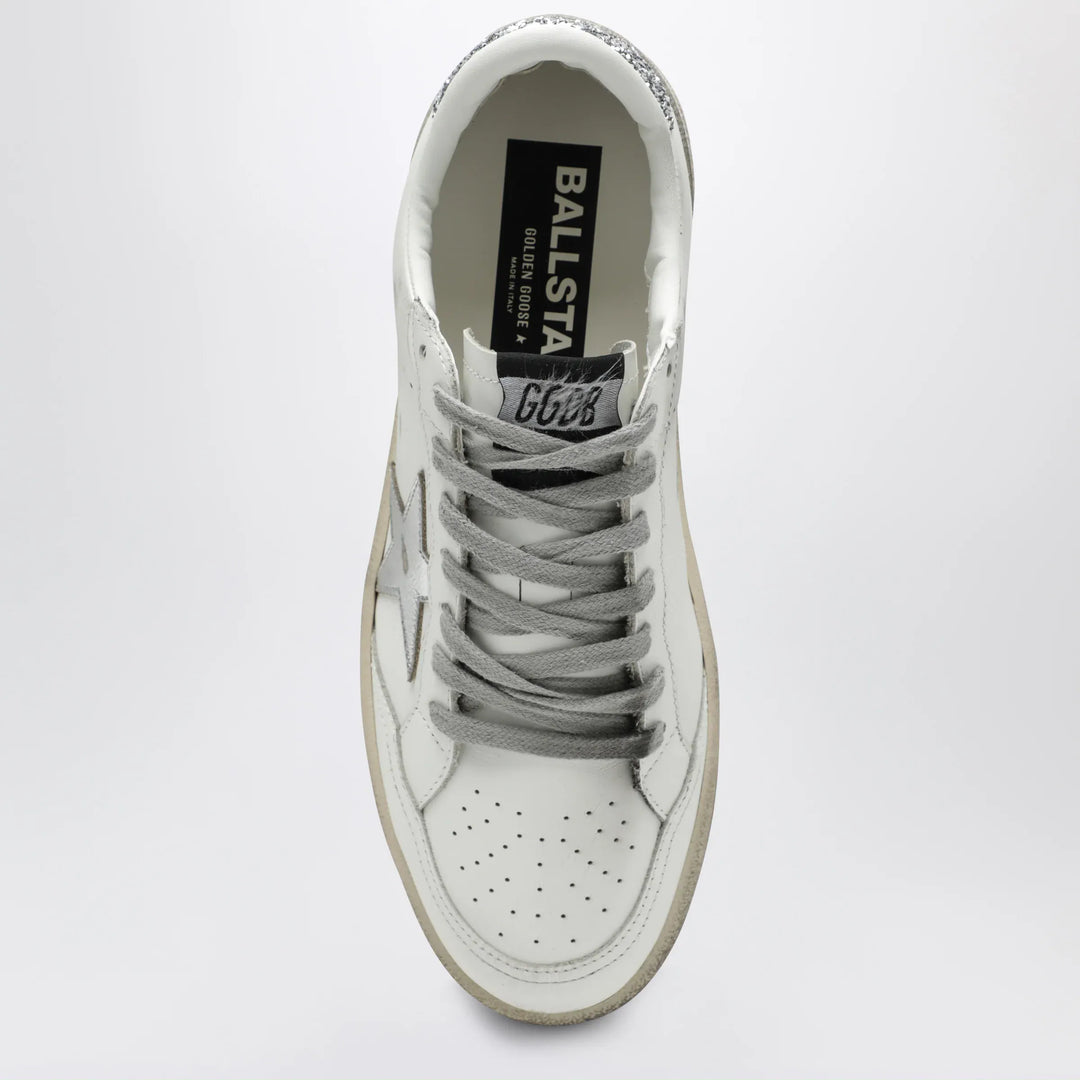 Golden Goose - White/silver/platinum glitter Ball Star sneakers Brand Apparel &amp; Accessories > Shoes