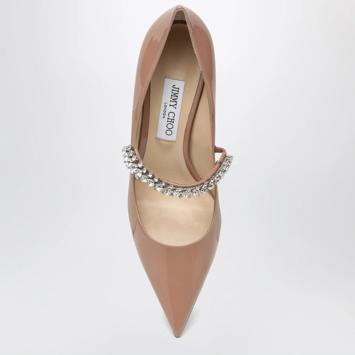 Jimmy Choo - Bing crystal-strap patent leather pumps in ballet pink Brand Apparel &amp; Accessories > Shoes