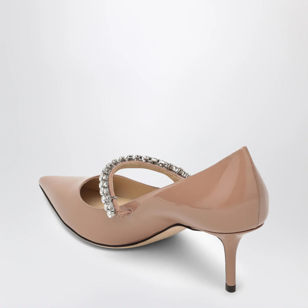 Jimmy Choo - Bing crystal-strap patent leather pumps in ballet pink Brand Apparel &amp; Accessories > Shoes