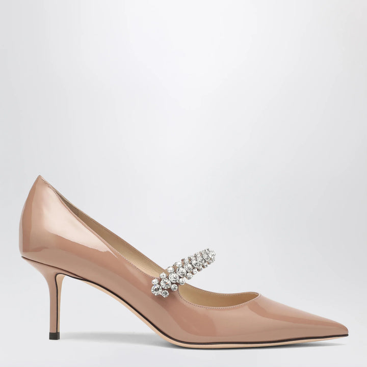 Jimmy Choo - Bing crystal-strap patent leather pumps in ballet pink Brand Apparel &amp; Accessories > Shoes