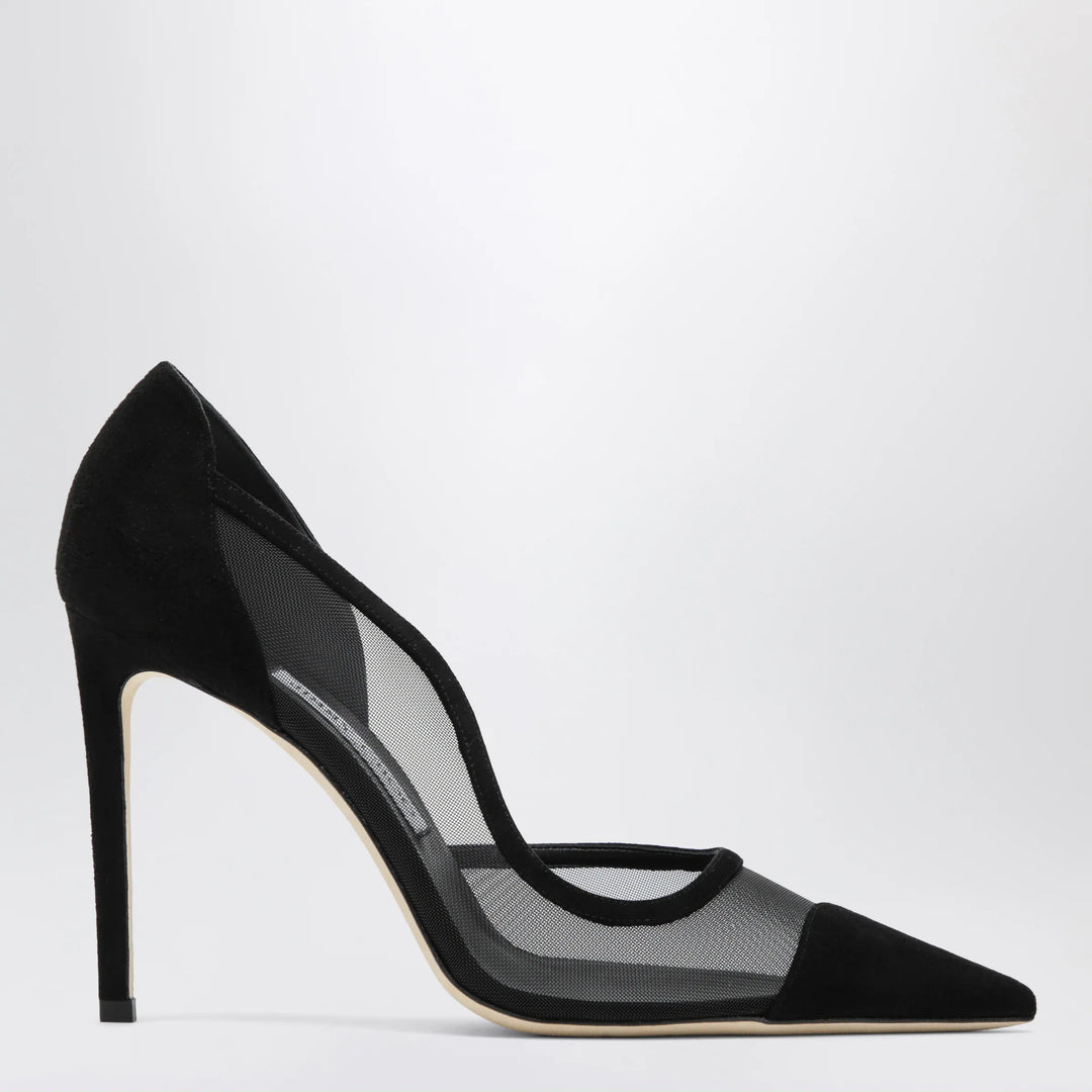 Jimmy Choo - Brigitte 100 pumps in black suede and mesh Brand Apparel &amp; Accessories > Shoes