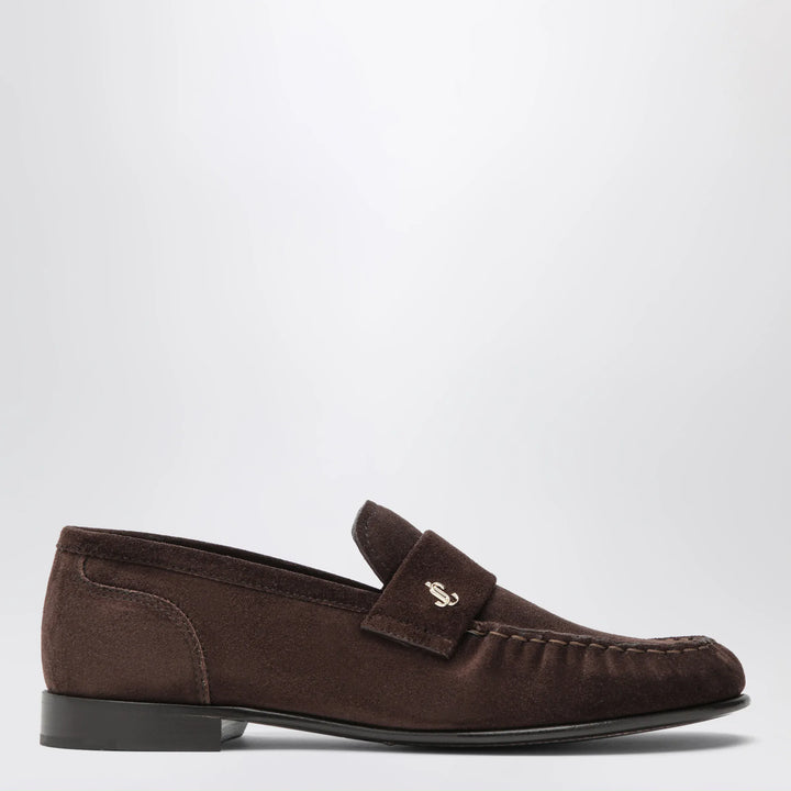 Jimmy Choo - Ellis suede leather loafers in chocolate Brand Apparel &amp; Accessories > Shoes