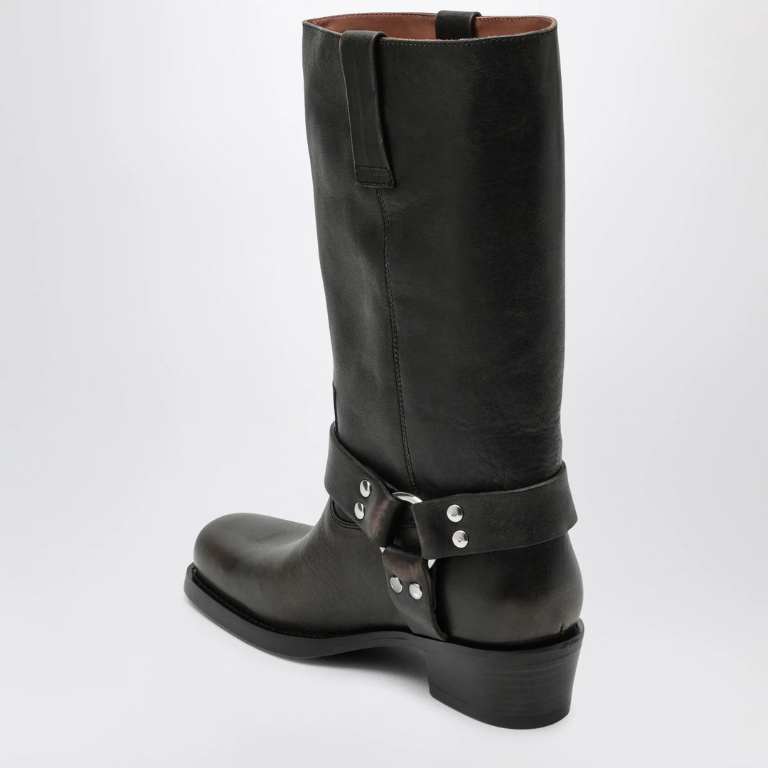 Paris Texas - Black Roxy boot in brushed leather Brand Apparel &amp; Accessories > Shoes