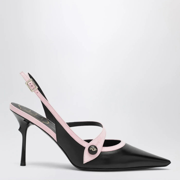 ROGER VIVIER - Black/pink Vivier slingback pumps Brand Apparel &amp; Accessories > Shoes