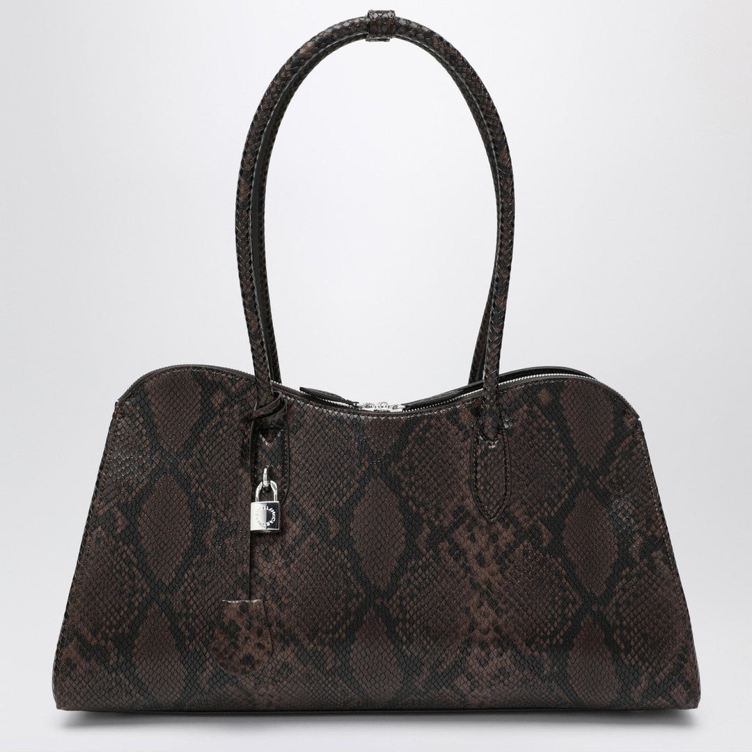 Apparel & Accessories TU Stella McCartney - Espresso snake-effect Ryder tote bag Brand