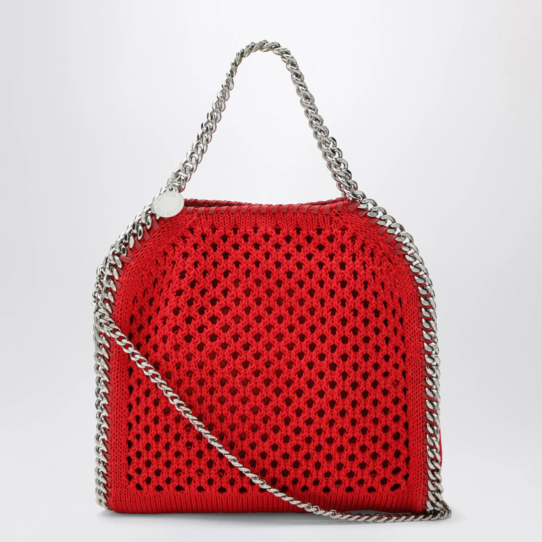 Stella McCartney - Red Falabella Mini tote bag in mesh Brand Apparel & Accessories TU