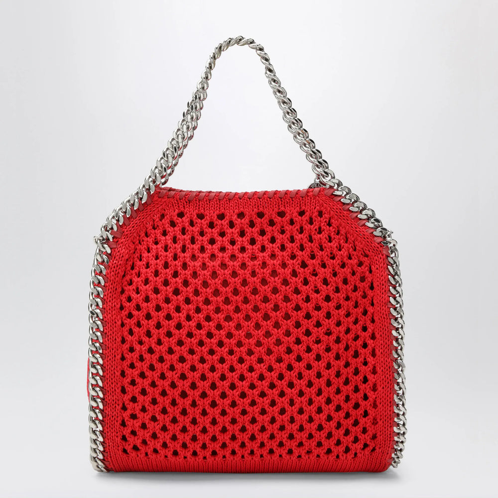 Stella McCartney - Red Falabella Mini tote bag in mesh Brand Apparel & Accessories TU