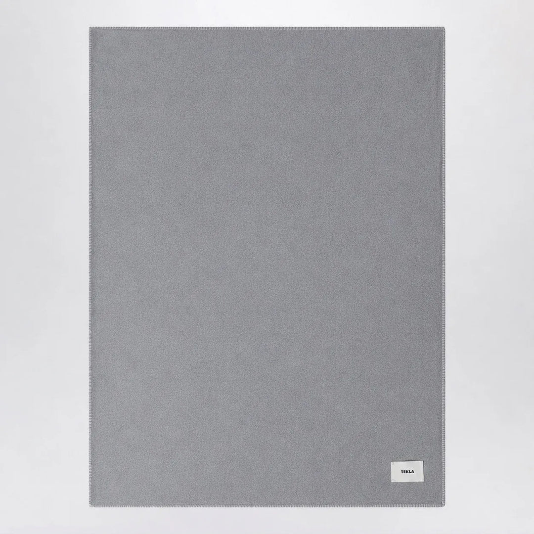 Tekla - Grey lambswool blanket Brand Apparel & Accessories U