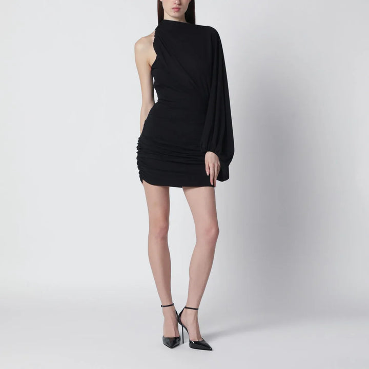 THE ANDAMANE - Black one-shoulder mini dress Brand Apparel &amp; Accessories 38  IT