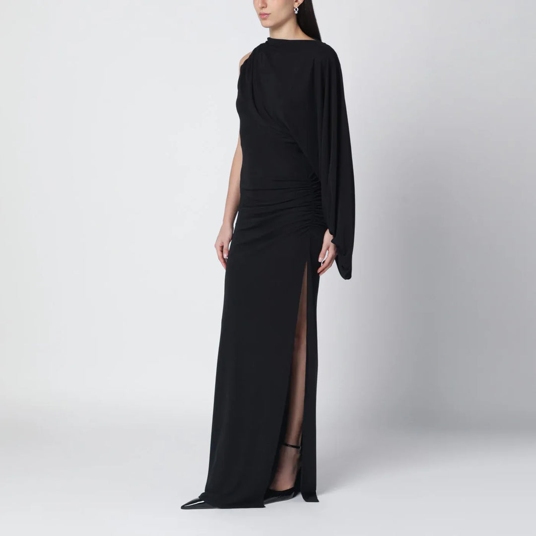 THE ANDAMANE - Black Selene one-shoulder long dress Brand Apparel &amp; Accessories 40  IT
