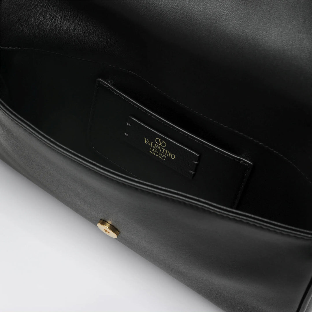 Valentino Garavani - Devain VLogo leather clutch shoulder bag in black Brand Apparel &amp; Accessories TU