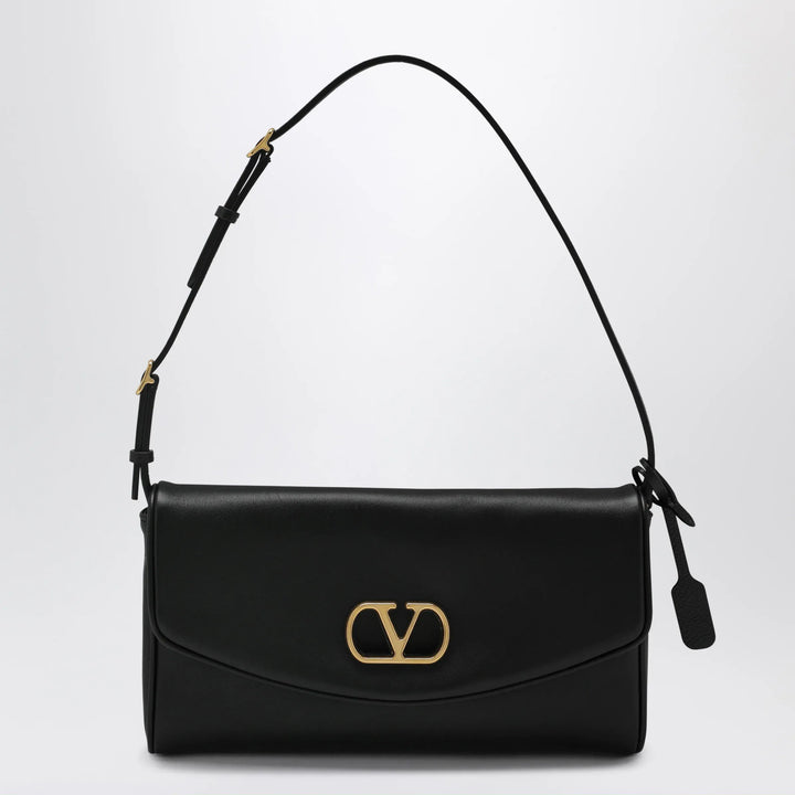 Valentino Garavani - Devain VLogo leather clutch shoulder bag in black Brand Apparel &amp; Accessories TU