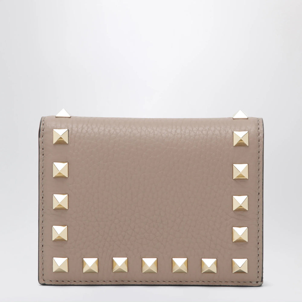 Valentino Garavani - Rockstud wallet in powder pink leather Brand Apparel & Accessories U