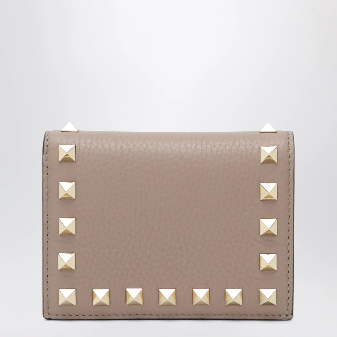 Valentino Garavani - Rockstud wallet in powder pink leather Brand Apparel &amp; Accessories U