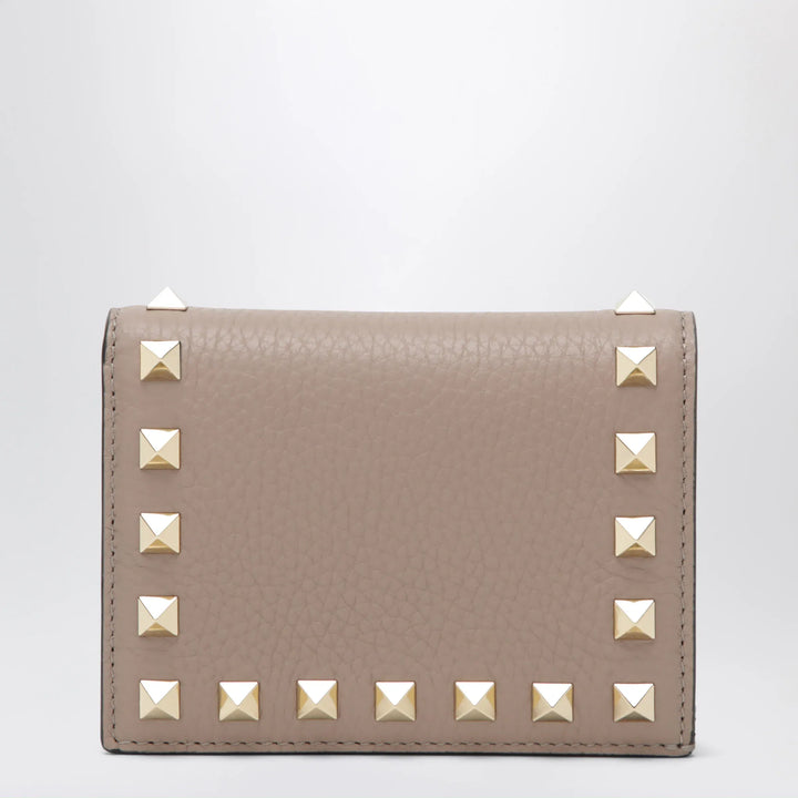 Valentino Garavani - Rockstud wallet in powder pink leather Brand Apparel &amp; Accessories U