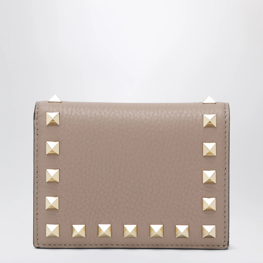 Valentino Garavani - Rockstud wallet in powder pink leather Brand Apparel &amp; Accessories U