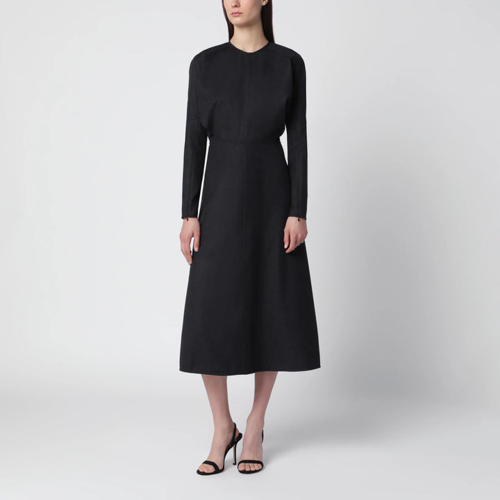 Victoria Beckham - Doman virgin wool dress in dark grey mélange Brand Apparel &amp; Accessories