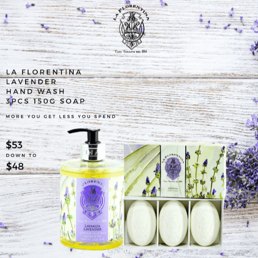 La Florentina Bar Soap La Florentina Lavender Hand Wash and Soap Bundle Brand
