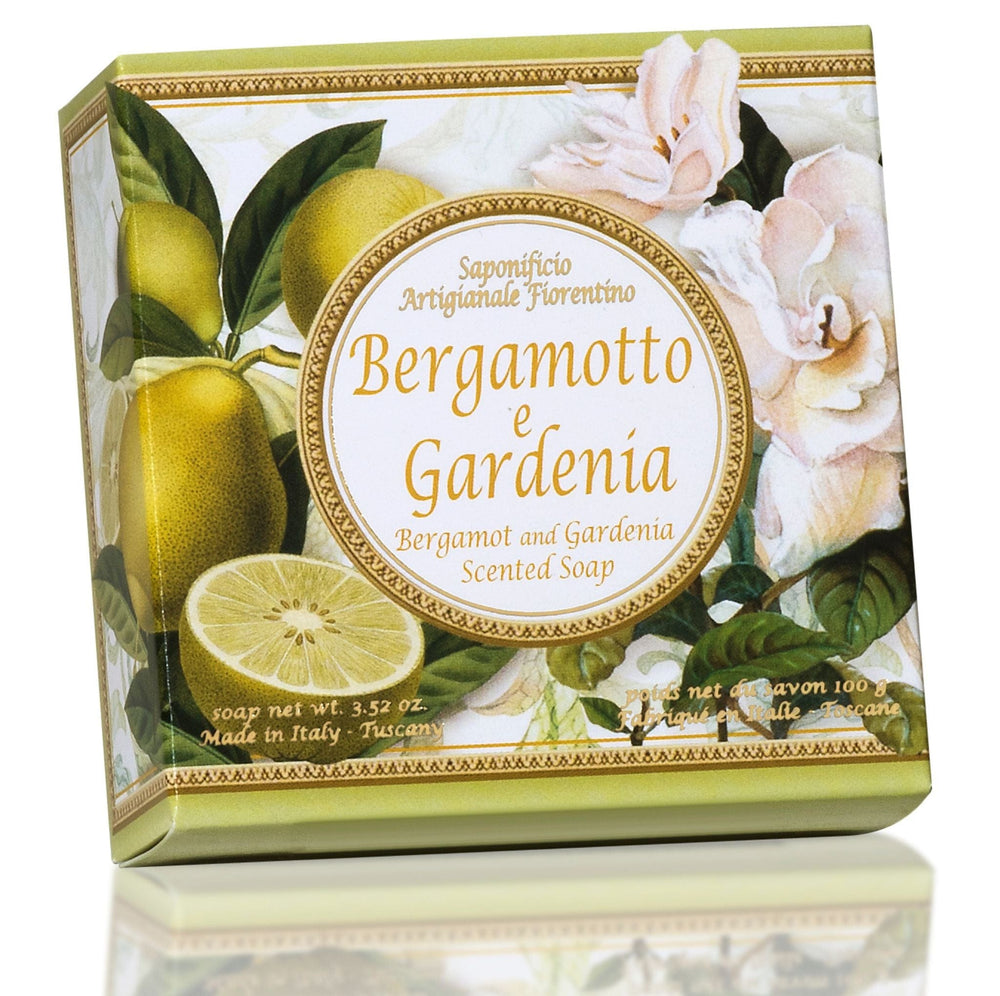 Saponificio Artigianale Fiorentino Bar soap Saponificio Artigianale Fiorentino Bergamot & Gardenia Luxury Soap 12x100g Brand
