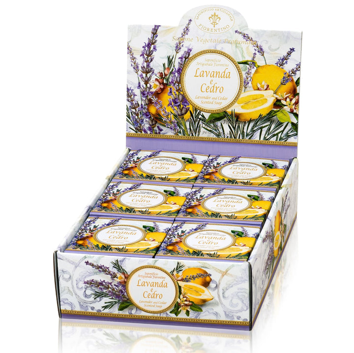 Saponificio Artigianale Fiorentino Bar Soap Saponificio Artigianale Fiorentino Lavender &amp; Cedar 12x100g Brand