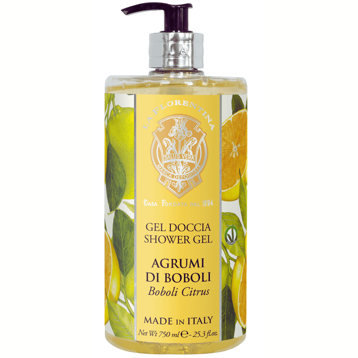 La Florentina Bath Foam &amp; Shower Gel La Florentina Boboli Citrus Shower Gel Bottle Pump 750ml Brand