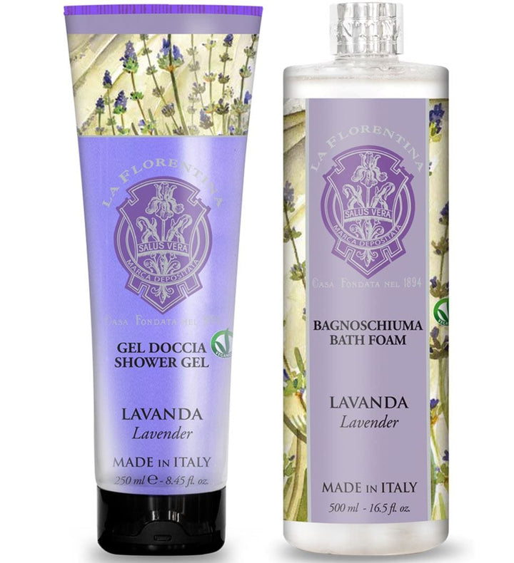La Florentina Bath Foam &amp; Shower Gel La Florentina Lavender Bath Foam &amp; Shower Gel Set Brand