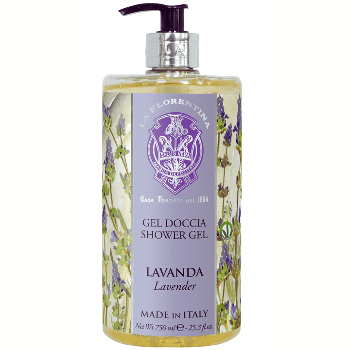 La Florentina Bath Foam &amp; Shower Gel La Florentina Lavender Shower Gel Bottle Pump 750ml Brand