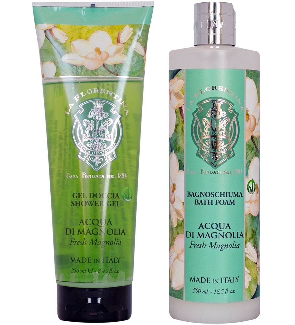 La Florentina Bath Foam & Shower Gel La Florentina Magnolia Bath Foam & Shower Gel Set Brand